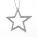 Anhänger "Stern" mit 56 Brillanten 0,84 ct in 18 Kt 750 Gold an Kette 40 cm