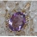Anhänger mit Amethyst Diamanten Brillanten 14 Kt. 585 er Gold Edles!