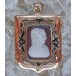 Medaillon mit Onyx Gemme Gemmen 14 Kt 585 er Gold Biedermeier antik Tracht 