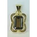 Anhänger mit Rauchtopas Topas in 14 Kt 585 Gold pendant