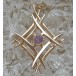 Anhänger mit Amethyst Amethyste in 14 Kt 585 er Gold für Kette Damen top