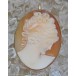 Anhänger mit Muschel Gemme Gemmen 18 Kt 750 er Gold Brosche Antik Tracht top