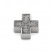 Anhänger Kreuz mit Diamanten in 14 Kt. 585 Weißgold pendant