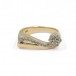 Ring mit 15 Brillanten Diamanten 0,25 ct in 14 Kt 585 Gold 54 fein!