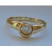 Ring mit Brillanten Diamanten Solitär in aus 14 Kt. 585 er Gold 65 edel