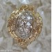 Ring mit Diamanten Brillanten Brillianten in 14 Kt 585 er Gold Grösse 53 top