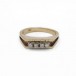 Ring mit 4 Diamanten Brillanten 0,20 ct. in 14 Kt. 585 Gold Gr. 59