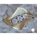 Ring mit Diamant Brillant Brillanten Ringe in 14 Kt 585 er Gold 54 top