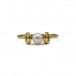 Ring mit Perle in 18 Kt. 750 Gelbgold Gr. 56 Perlenring