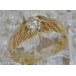 Ring mit Diamant Brillant Solitär in 18 Kt. Gold 750 er Grösse 54 RAR