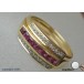 Ring mit Brillanten Brillant Rubin Rubine Diamanten in 18 Kt 750 er Gold 55