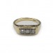 Ring mit 3 Diamanten 0,35 ct. in 14 Kt. 585 Gelbgold Gr. 56