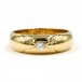 Ring Band Marke WEMPE mit Diamant Brillant in 18 Kt 750 er Gold 55 Solitär