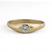 Ring Mit Brillant Diamant Solitär 0,25 ct 750 18 Kt Gold Damen Ringe Gr. 56