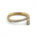 Ring mit Brillanten Diamanten 0,12 ct in 750 18 kt Gold Damen Ringe Gr. 54