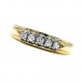 Ring mit 5 Brillanten Diamanten 0,25 ct. aus 14 Kt. 585 er Gold 54 top