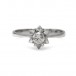 Ring mit Diamant Brillant Solitär 0,25 ct in 585 Weiß GOLD damen Gr. 54