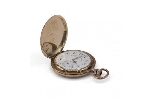 Herren Taschenuhr Savonette Glash&uuml;tte 585 Gold pocketwatch um 1900 Sammlerst&uuml;ck