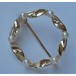 Perlenbrosche Brosche mit Perle Pearl Brooch aus 14 kt 585 Gold Perl
