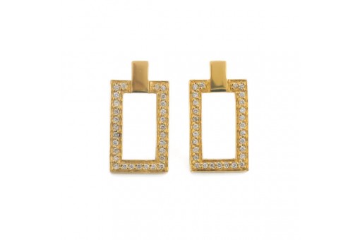 1 Paar Ohrringe Jette Joop mit 58 Brillanten 0,29 ct. in 18 Kt. 750 Gold