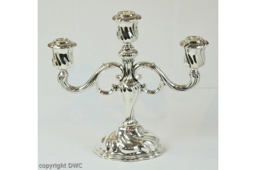 Kerzen Leuchter St&auml;nder 3 flammig 830 er Silber Kandelaber .