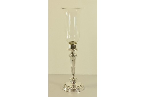 Kerzenleuchter Silberleuchter Kandelaber in 800 er Silber mit Glasaufsatz.