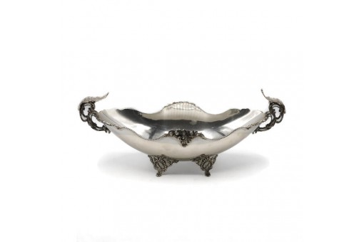 Jardiniere Anbietschale mit 4 F&uuml;&szlig;en in 925 Sterling Silber silver 33 cm