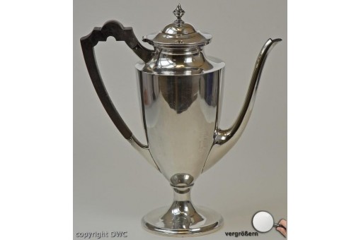 Kanne Mokka Moccca in aus 925 Sterling Silber antik 1900 Kannen
