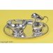 Service in aus 835 er Silber mit Tablett Milch Zucker Sahne Giesser Schale