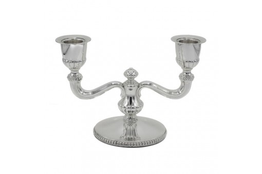 Kerzenleuchter Kerzenst&auml;nder 2 flammig WTB in 835 Silber candlestick