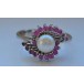 Ring mit Rubinen Perlen Rubin in aus 14 Kt. 585 er Gold Grösse 56 Ringe top