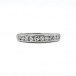Ring Bandring mit 10 Diamanten 0,30 ct. in 900er Platin Gr. 51