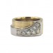 Ring Bandring mit 10 Brillanten 1,0 ct. in 18 Kt. 750 Gold Gr. 57