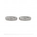 1 Paar Ohrringe Creolen in 18 Kt. 750 Weißgold mit 12 Brillanten 0,12 ct.