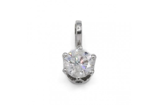 Anh&auml;nger mit Brillantsolit&auml;r 0,55 ct, in 14 Kt. 585 Wei&szlig;gold