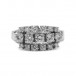 Ring mit 17 Brillanten 1,0 ct. in 14 Kt. 585 Weiss Gold 58 Edel!