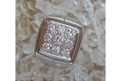Ring mit Brillant Brillanten Diamant in aus 18 Kt 750 er Gold Gr&ouml;sse 49 