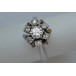 Ring mit Brillanten Diamanten in aus 750 er 18 kt. weiss Gold 51 Fein