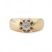 Ring mit Altschliffdiamant Solitär 0,60 ct. 585 Gold antik Sammlerstück Gr. 63
