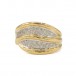 Ring mit Diamanten Brillanten 0,26 ct. in 18 Kt. 750 Gold Gr. 53