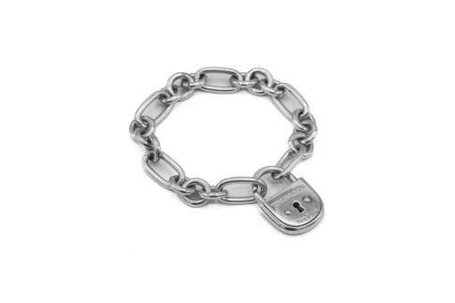 Armband original Tiffany & Co. mit Vorhangschlo&szlig; in 925 Silber