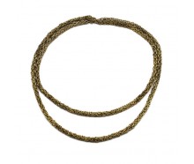 Königskette in 835er Silber vergoldet Handarbeit Länge 92 cm Silver 