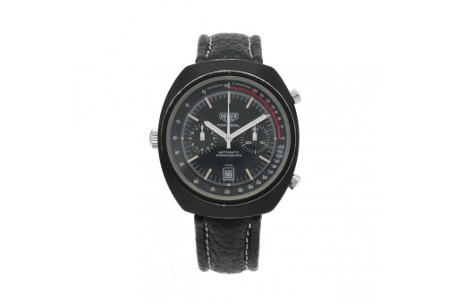 HEUER Montreal Automatic Cal. 12 Chronograph mit Box Stahl 1970 Sammlerst&uuml;ck