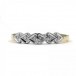 Ring mit 6 Diamanten diamonds 0,04 ct. in 14 Kt. 585 Gold 53 Edel