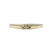 Ring mit Brillant Diamant Solitär 0,03 ct. in 14 Kt 585 Gold 58 fein!