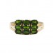 Ring mit 9 Turmalinen tourmaline in 8 Kt. 333 Gold Gr. 63