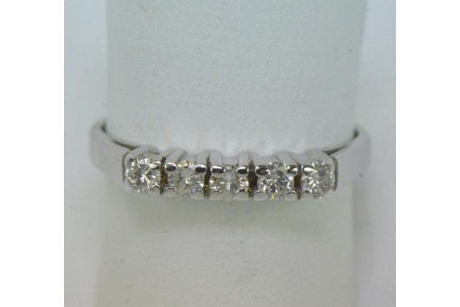 Ring mit Brillanten Diamanten in aus 14 Kt 585 er Gold Gr&ouml;sse 54 top!