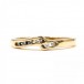 Ring mit 5 Brillanten Diamanten 0,09 ct. in 18 Kt. 750 Gold 52 RAR