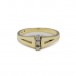 Ring mit 3 Diamanten 0,10 ct. in 14 Kt. 585 Gelb gold 51 edel!