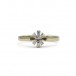 Brillantring Ring mit Diamant 0,14 ct Diamond in 585 14kt Gold Solitär Gr. 54